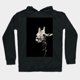 Give us a smile! Monochromatic | Black and White : Giraffe Hoodie